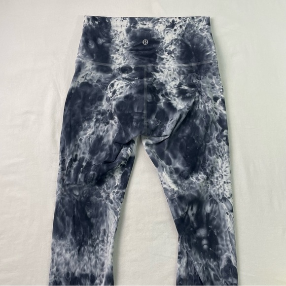 Lululemon Wunder Under High-Rise Tight 25" *Luxtreme Marble Dye Classic Navy 4 - Picture 7 of 9